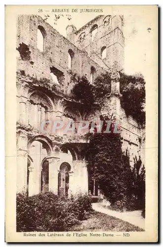 Cartes postales Ruines des Lateraux de l Eglise Notre Dame