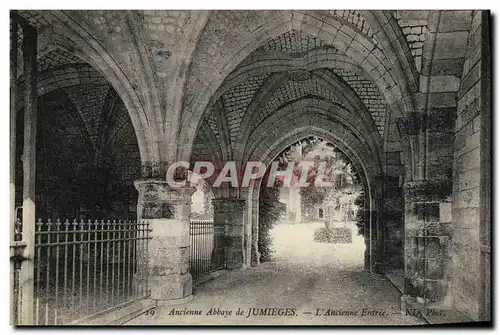 Cartes postales Ancienne Abbaye de Jumieges L ancienne entree