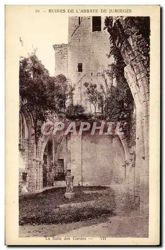 Cartes postales Ruines de l Abbaye de Jumieges La salle des gardes