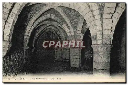 Cartes postales Jumieges Salle Souterraine