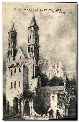 Cartes postales Ancienne Abbaye de Jumieges