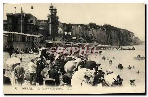 Cartes postales Dieppe Le Casino et les Bains