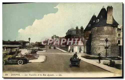 Ansichtskarte AK Dieppe Les Tourelles et la Rue Aguado