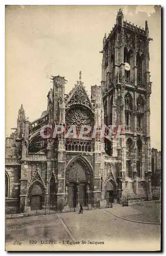 Ansichtskarte AK Dieppe L Eglise St Jacques