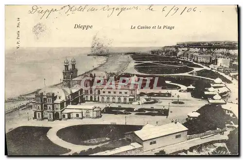 Cartes postales Dieppe Le Casino et la Plage