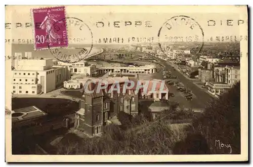 Ansichtskarte AK Dieppe Le Casino la Plage et les boulevards de Verdun et Maritime