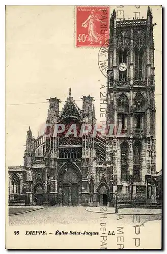 Cartes postales Dieppe Eglise Saint Jacques