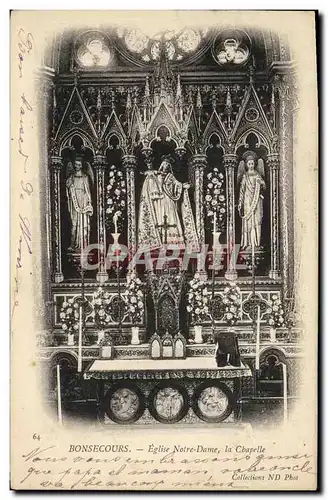 Cartes postales Bonsecours Eglise Notre Dame la Chapelle