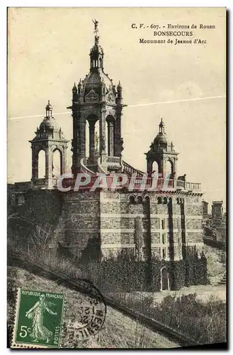 Cartes postales Bonsecours Monument de Jeanne d Arc