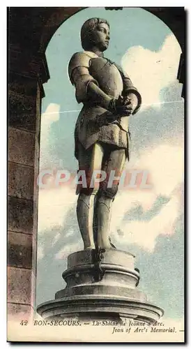 Cartes postales Bonsecours La Statue de Jeanne d Arc