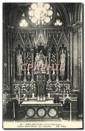 Cartes postales Bonsecours Eglise Notre Dame La Chapelle