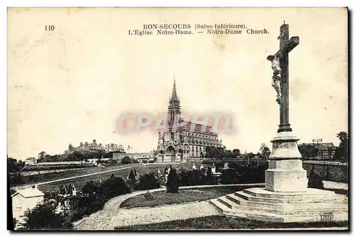 Cartes postales Bonsecours L Eglise Notre Dame