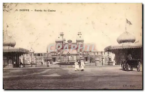 Cartes postales Dieppe Entree du Casino