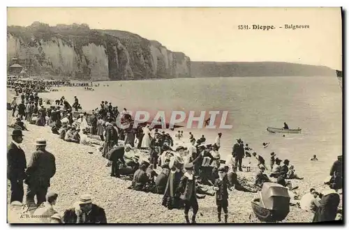 Cartes postales Dieppe Balgneurs