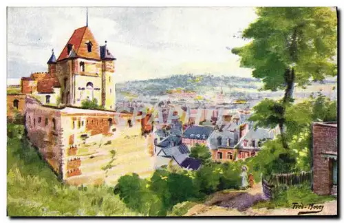 Cartes postales Dieppe La Tour St Remy et la ville