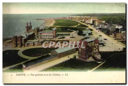 Ansichtskarte AK Dieppe Vue generale prise du Chateau