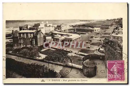 Cartes postales Dieppe Vue generale du Casino