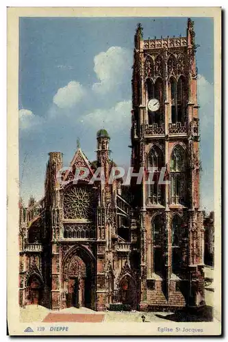 Cartes postales Dieppe Eglise St Jacques