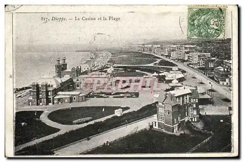 Cartes postales Dieppe Le Casino et la Plage