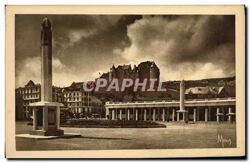 Ansichtskarte AK Dieppe L esplanade du casino et le vieux chateau