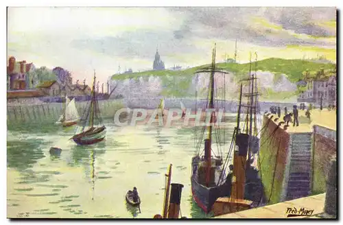 Cartes postales Dieppe L avant Port Bateaux