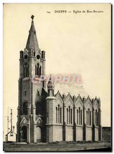 Cartes postales Dieppe Eglise de Bon Secours