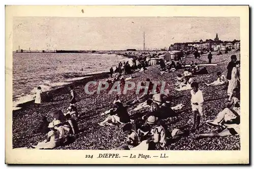 Cartes postales Dieppe La Plage