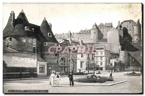 Ansichtskarte AK Dieppe La Place du Casino