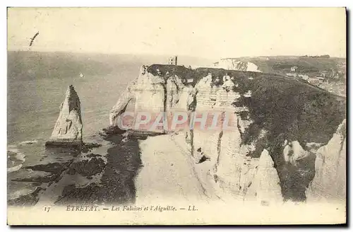 Ansichtskarte AK Etretat Les Falaises et l Aiguille