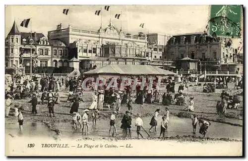 Cartes postales Trouville La Plage et le Casino