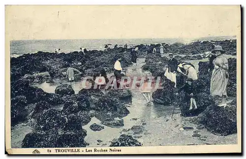 Cartes postales Trouville Les Rochers Noires