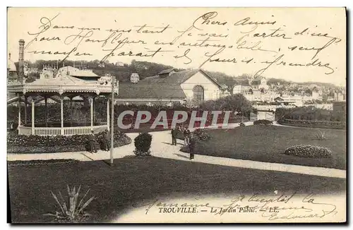 Cartes postales Trouville Le Jardin Public