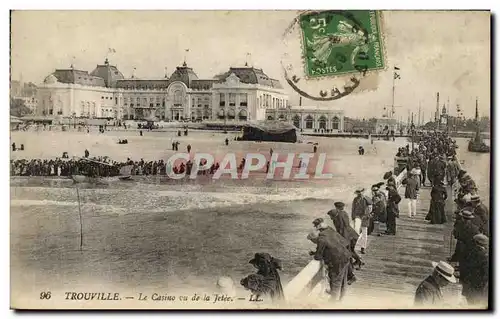 Cartes postales Trouville Le Casino vu de la Jetee