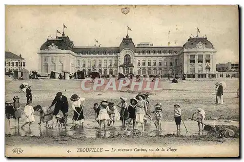 Ansichtskarte AK Trouville Le nouveau Casino vu de la Plage