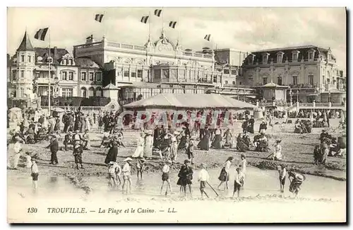 Cartes postales Trouville La Plage et le Casino