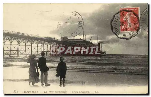 Cartes postales Trouville La Jetee Promenade Bateau