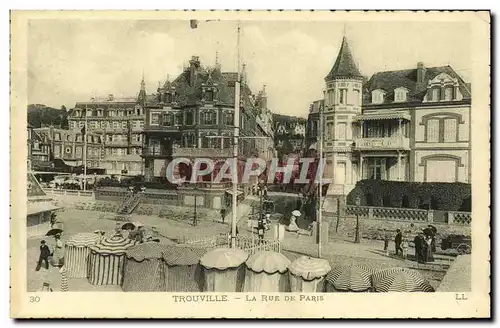 Cartes postales Trouville La Rue de Paris