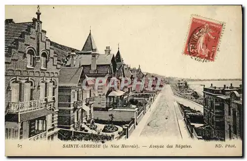 Cartes postales Sainte Adresse Avenue des Regates