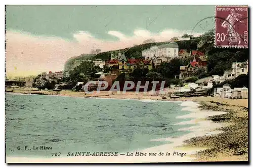 Cartes postales Sainte Adresse Le Heve vue de la Plage