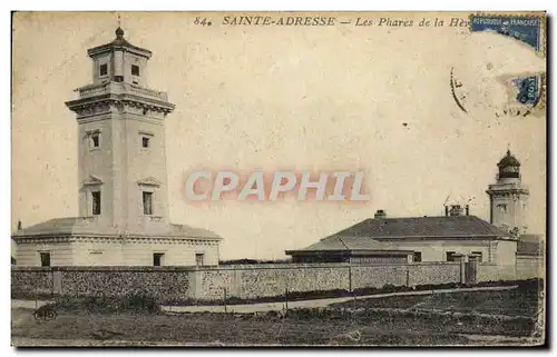 Ansichtskarte AK Sainte Adresse Les Phares de la Heve