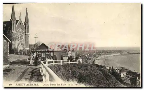 Cartes postales Sainte Adresse Notre Dame des Flots et la Ville