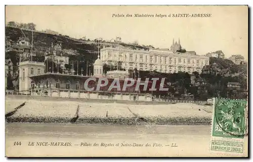 Cartes postales Sainte Adresse Palais des regates et Notre Dame des flots