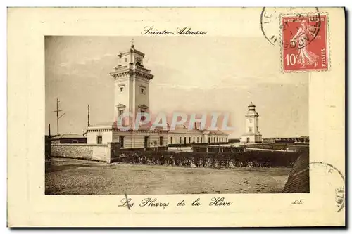 Ansichtskarte AK Sainte Adresse Les Phares de la Heve