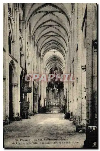 Ansichtskarte AK Fecamp La nef de l eglise de la Trinite ancienne abbaye benedictine