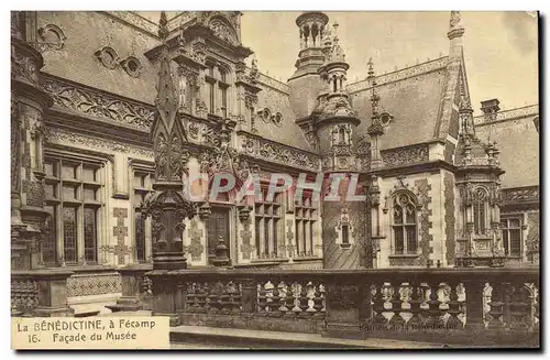 Cartes postales La Benedictine Fecamp Facade du Musee