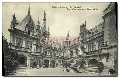 Cartes postales Fecamp Cour d honneur de la Benedictine