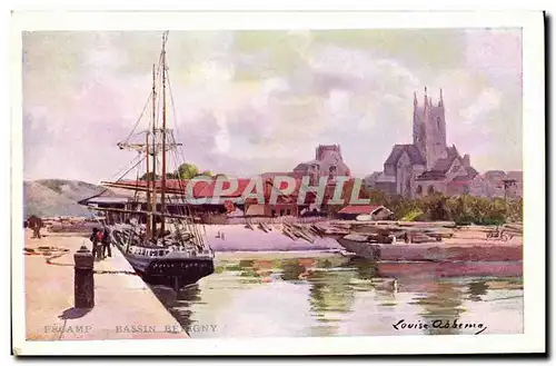 Cartes postales Fecamp Bassin de Berigny Bateau Voilier