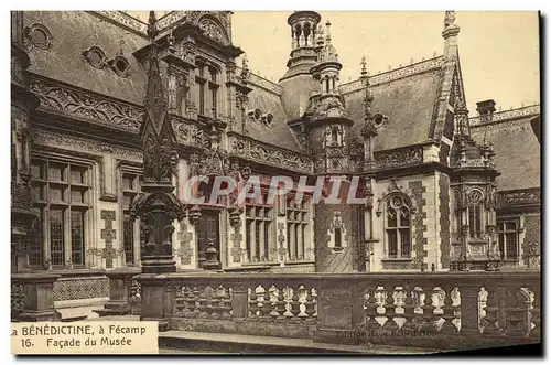 Cartes postales La Benedictine a Fecamp Facade du Musee