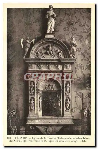 Cartes postales Fecamp Eglise de la Trinite marbre blanc qui renferme la relique du precieux sang