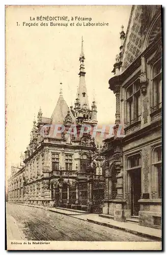 Cartes postales La Benedictine a Fecamp Facade des bureaux et du laboratoire